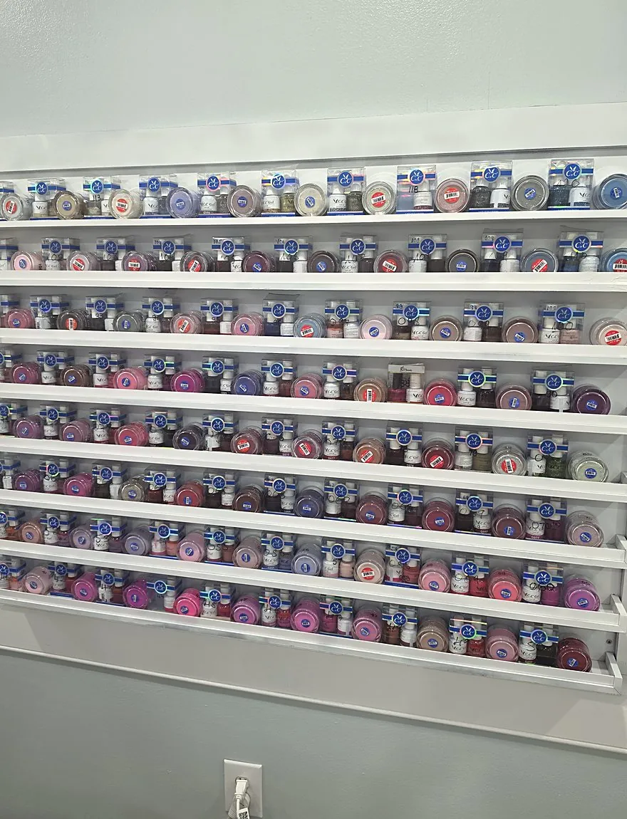 Wall of nail colors